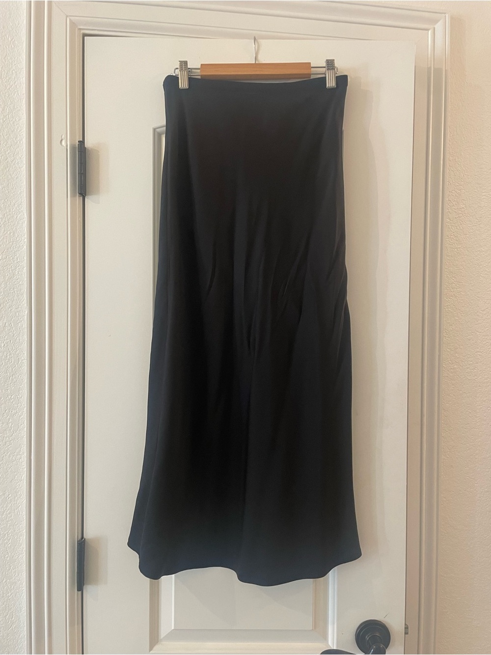 Anine Bing Black Maxi Skirt - Sleek Bias Cut